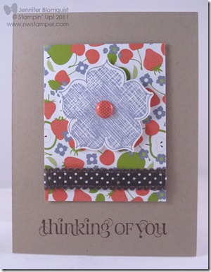Cheery Berry Blossom Thinking of You Card – Northwest Stamper