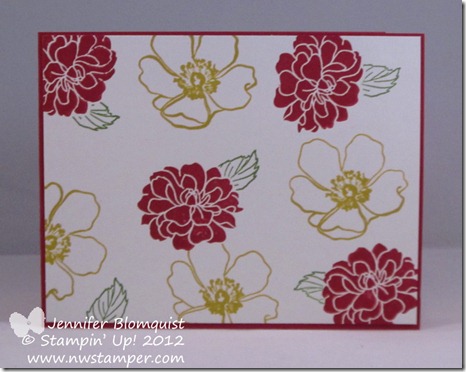 Pam Wu Fancy Florets swap card