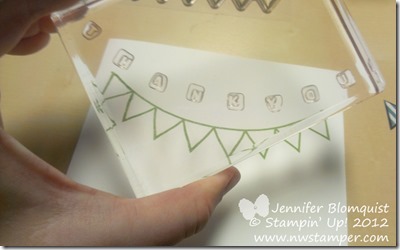 How to line up letters with photopolymer stamps