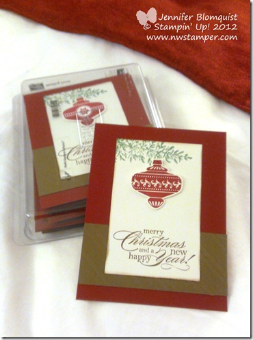 stampin up convention 2013 christmas swap card