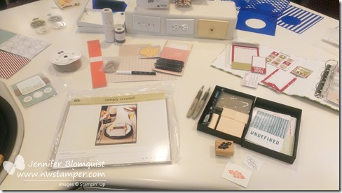 undefined and simply created table setting kit display