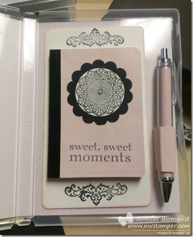 Mini composition notebook case with Happy Day