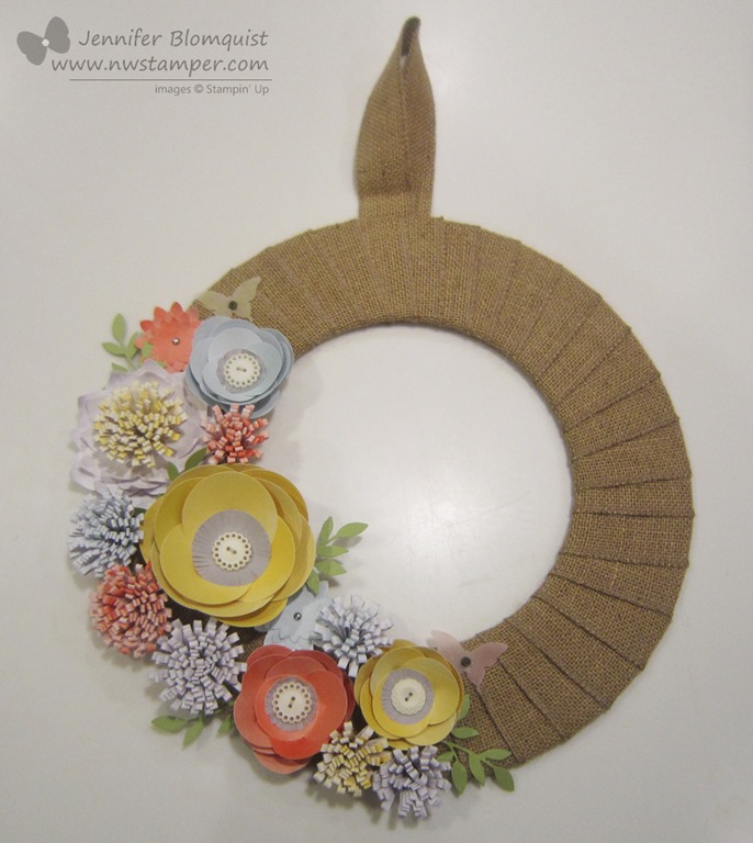 Super Fun Spring Wreath with the Burlap and Blooms Kit