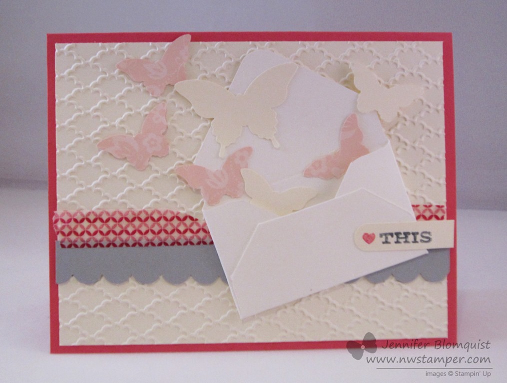 A Sweet Card with an Envelope Full of Butterflies