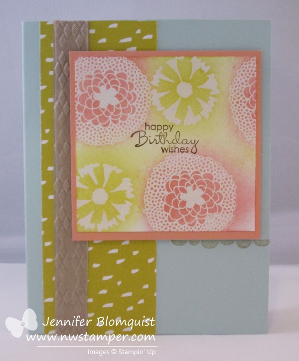 A Summery Emboss Resist Card plus LAST DAY for Free Shipping!