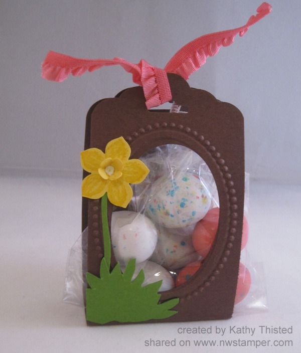 Quick Spring Easter Treat Bag Tutorial with Punch Art Daffodil!