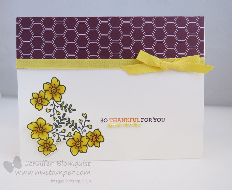 Quick & Easy Thank You Card with Stampin’ Up Blendabilties