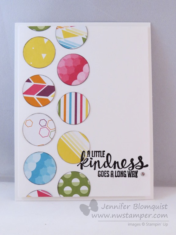 Clean & Simple and BRIGHT Kinda Eclectic Card for the Stampin’ Up Display Boards