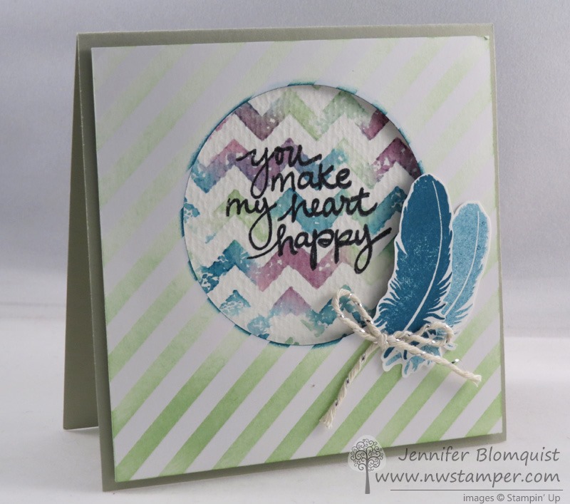 2 Fun Techniques+1 Great Stamp Set = A Happy Hodgepodge Card