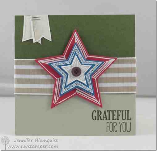 Flashback for the 4th – Be the Star Patriotic Card