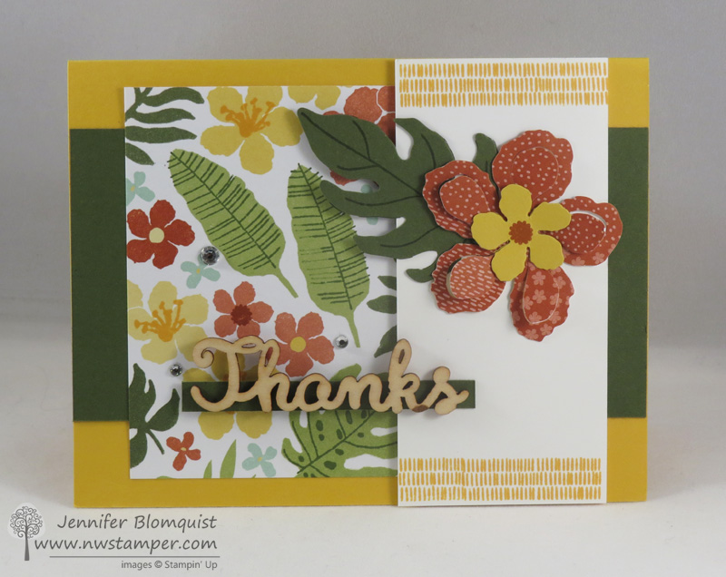 Botanical Blooms Thank You Card