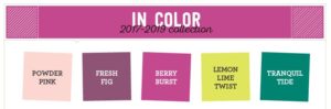 2017-2019 Stampin Up In Colors