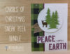 Carols of Christmas die cut forest scene christmas card