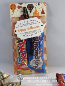 Quick and Easy Halloween gusseted treat bag with Spooky Night paper