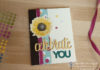 Celebrate You painted harvest birthday card