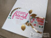 Elegant friend card with Springtime Impressions gold foil leaves