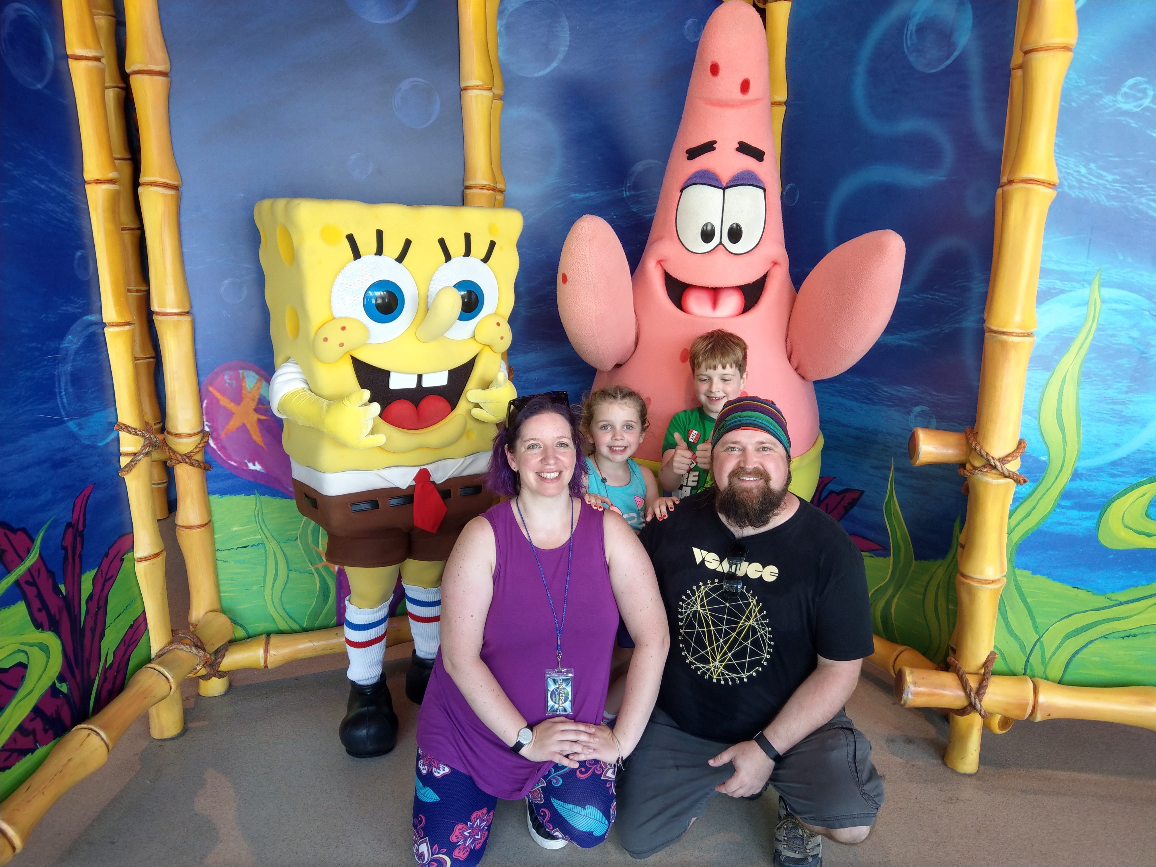 Family with SpongeBob