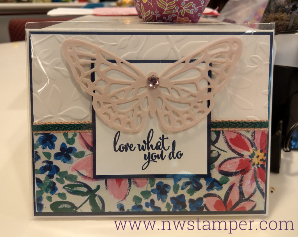 Love what you do butterfly card