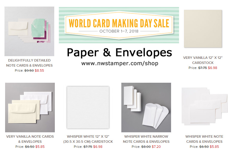Paper & Envelopes on Sale for World Card Making Day
