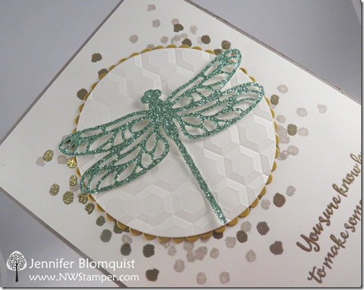 Hexagons dynamic embossing folder dry embossing on card - nwstamper.com