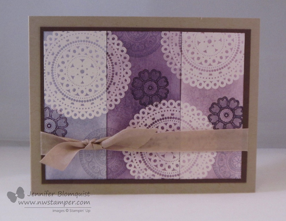 Lacy & Lovely Emboss Resist–Ombre Style!