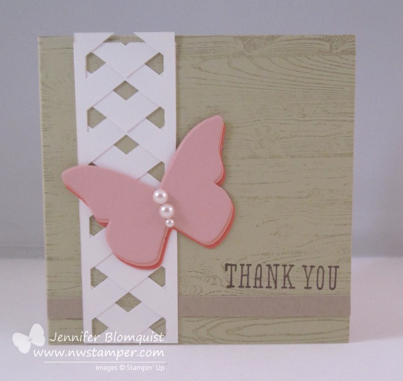 A Quick Thank You Card with a Beautiful Butterfly