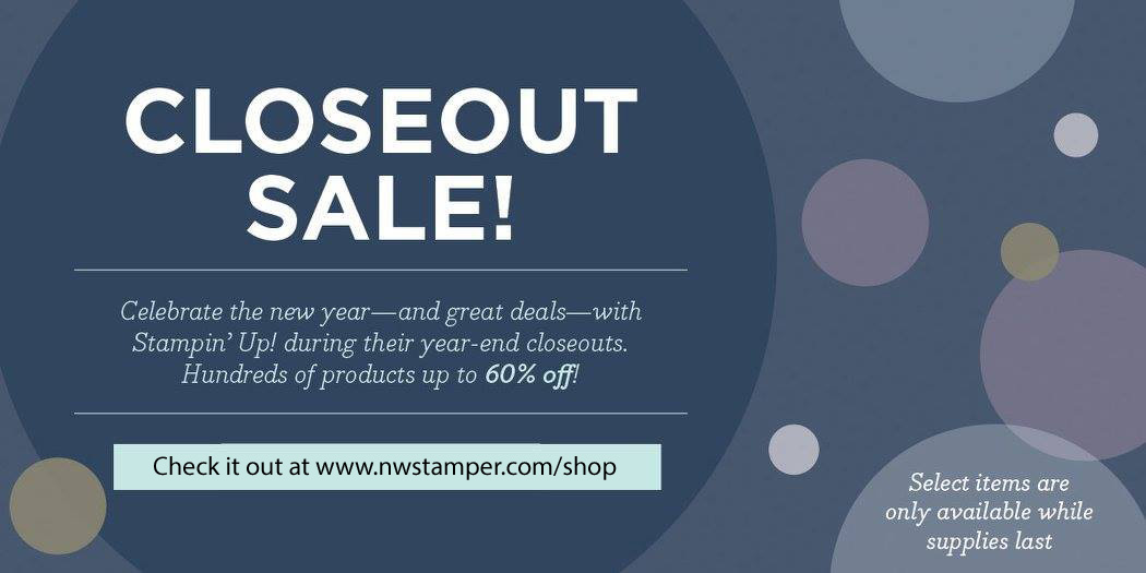 The Year End Closeout Sale is Here!